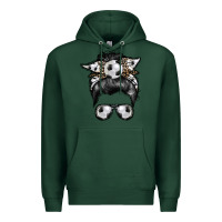 Sports Green soccer mom Premium Hoodie - RacoonDesign