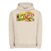 Pigment French Oak love kiwi Urban Hoodie - RanaPortraitStore