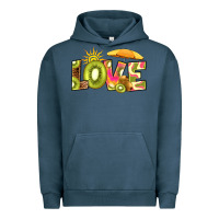 Pigment Midnight Navy love kiwi Urban Hoodie - RanaPortraitStore