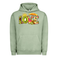 Pigment Oil Green love kiwi Urban Hoodie - RanaPortraitStore