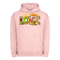 Pigment Salmon love kiwi Urban Hoodie - RanaPortraitStore