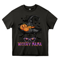 Asphalt witchy mama messy bun Heavy Core Tee - CowGirlArtShop