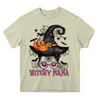 Mossy witchy mama messy bun Heavy Core Tee - CowGirlArtShop
