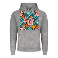 Cloud Rock fall pig seamless pattern Vintage Hoodie - BundleAndBundleShop