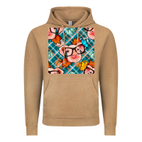 Vintage Camel fall pig seamless pattern Vintage Hoodie - BundleAndBundleShop