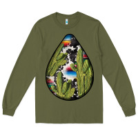 Army Green mexican teardrop  3 Long Sleeve Tee - BundleAndBundleShop