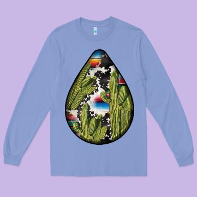 Mexican Teardrop  3 Long Sleeve Tee Designed By Bundleandbundleshop