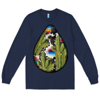 Navy mexican teardrop  3 Long Sleeve Tee - BundleAndBundleShop