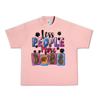 Salmon less people more dogs Urban Heavy Tee - FaDigitalArtStudio