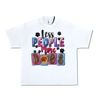 White less people more dogs Urban Heavy Tee - FaDigitalArtStudio