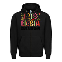 Black lets fiesta san antonio Zipper Hoodie - JahusDesignShop