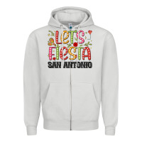 Dove Grey lets fiesta san antonio Zipper Hoodie - JahusDesignShop