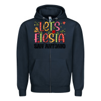 Navy lets fiesta san antonio Zipper Hoodie - JahusDesignShop
