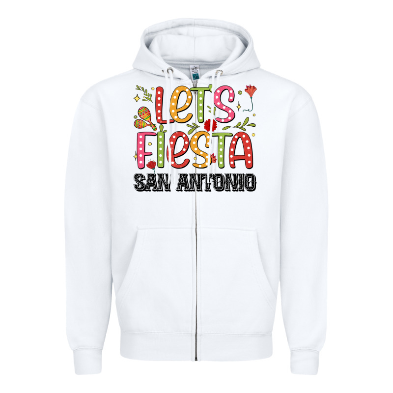 Lets Fiesta San Antonio Zipper Hoodie by JahusDesignShop | Teevron