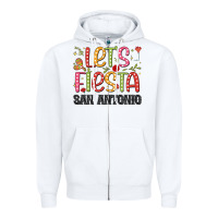 White lets fiesta san antonio Zipper Hoodie - JahusDesignShop