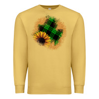 Antique Gold sunflower christmas patch Premium Sweatshirt - JahusDesignShop