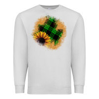 Dove Grey sunflower christmas patch Premium Sweatshirt - JahusDesignShop