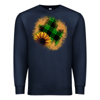 Navy sunflower christmas patch Premium Sweatshirt - JahusDesignShop