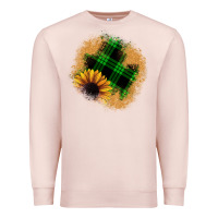 Pale Pink sunflower christmas patch Premium Sweatshirt - JahusDesignShop