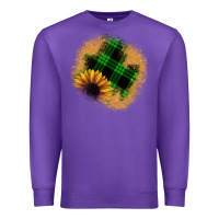Purple sunflower christmas patch Premium Sweatshirt - JahusDesignShop
