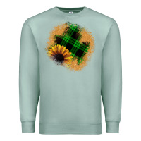Seafoam sunflower christmas patch Premium Sweatshirt - JahusDesignShop