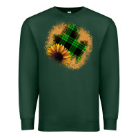 Sports Green sunflower christmas patch Premium Sweatshirt - JahusDesignShop