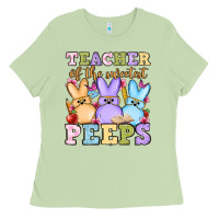 Matcha Easter Day Teacher of the sweetest peeps Ladies Tee - OliviaCreatesArt