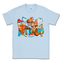 Dusty Blue Basketball coffee cups Classic Tee - HowdyJamesFarm