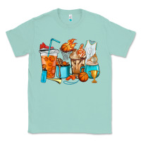 Seafoam Basketball coffee cups Classic Tee - HowdyJamesFarm