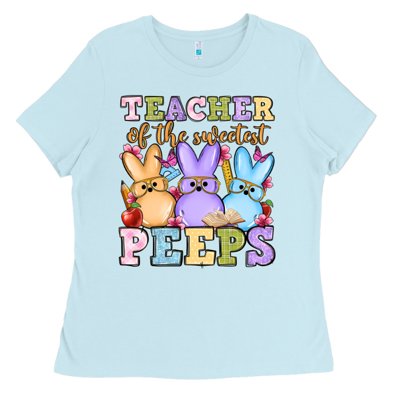 Easter Day Teacher Of The Sweetest Peeps Ladies Tee by OliviaCreatesArt | Teevron