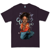 Plum Afro black boy Premium Tee - HowdyJamesFarm