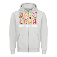 Dove Grey lets fiesta san antonio Zipper Hoodie - JahusDesignShop