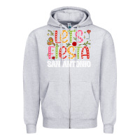 Heather Grey lets fiesta san antonio Zipper Hoodie - JahusDesignShop