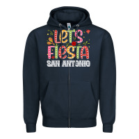 Navy lets fiesta san antonio Zipper Hoodie - JahusDesignShop