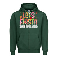 Lets Fiesta San Antonio Zipper Hoodie | Teevron