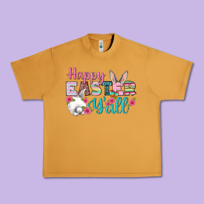 Happy Easter Y'all Urban Heavy Tee Designed By Bundleandbundleshop