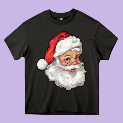 Santa Claus Heavy Core Tee Designed By Ranaportraitstore