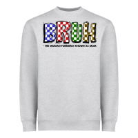 Heather Grey bruh the woman formerly known as mom Heavyweight Sweatshirt - JahusDesignShop