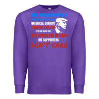 Purple criminal dirtbag anti trump Premium Sweatshirt - baoMotion