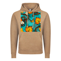 Vintage Coffee autumn leaves seamless pattern Vintage Hoodie - BundleAndBundleShop