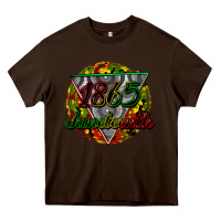 Chocolate Brown 1865 juneteenth Heavy Core Tee - CowGirlArtShop