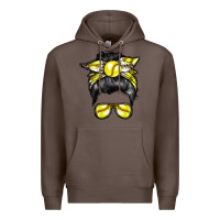 Coffee softball mom Premium Hoodie - RacoonDesign