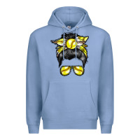 Colony Blue softball mom Premium Hoodie - RacoonDesign