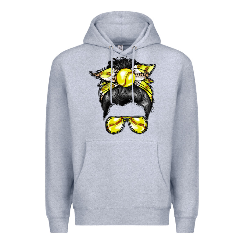 Softball Mom Premium Hoodie by RacoonDesign | Teevron