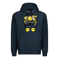 Navy softball mom Premium Hoodie - RacoonDesign
