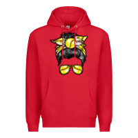 Red softball mom Premium Hoodie - RacoonDesign