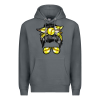 Rock softball mom Premium Hoodie - RacoonDesign