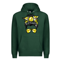 Sports Green softball mom Premium Hoodie - RacoonDesign
