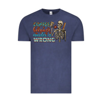 Vintage Denim coffee because murder is wrong bbs Vintage Tee - BundleAndBundleShop