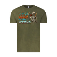 Vintage Olive coffee because murder is wrong bbs Vintage Tee - BundleAndBundleShop